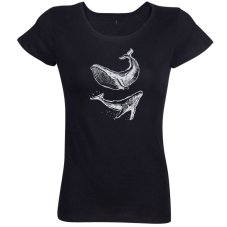 Dámske tričko veľryba skica
