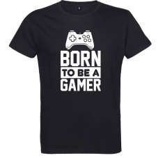 Pánske tričko Born to be a gamer čierne