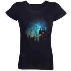 Dámske BIO tričko strašidelný hrad