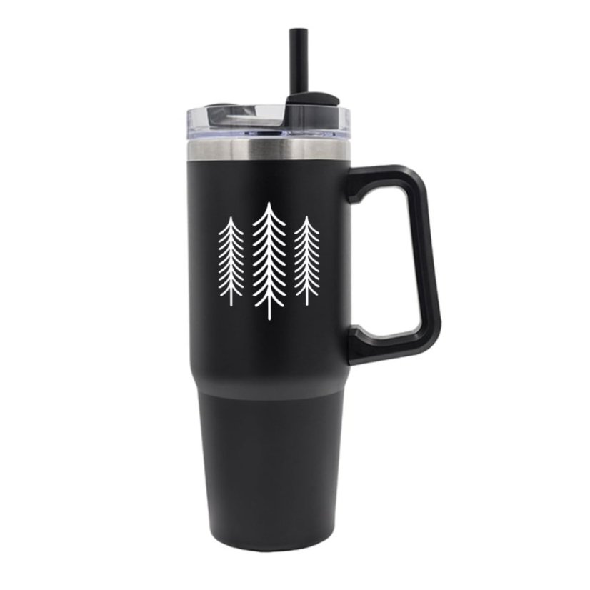 Termohrnček Sila prírody, 900 ml, čierna