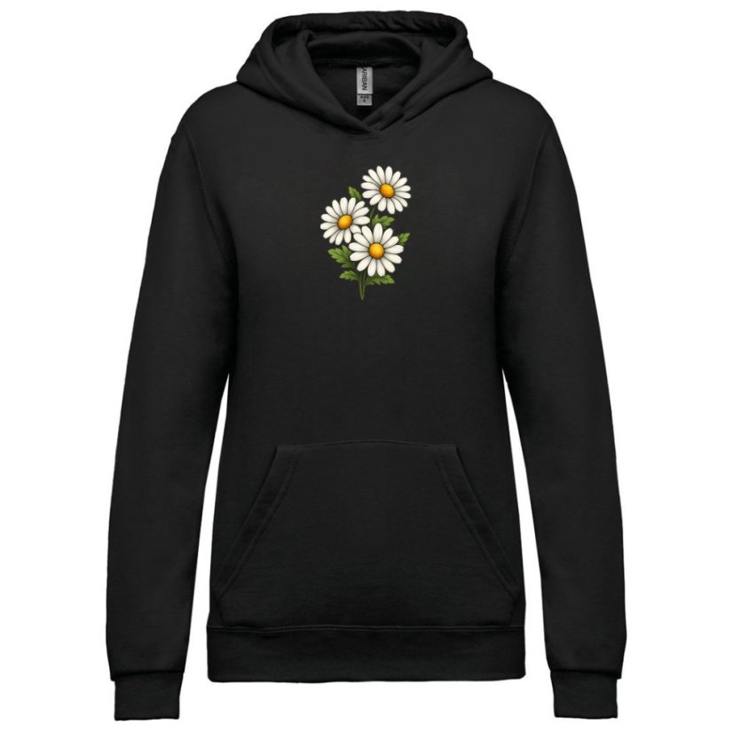 Dámska mikina s kapucňou Margarétka