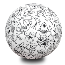 Balónová lopta na vymaľovanie – Vesmír 30 cm