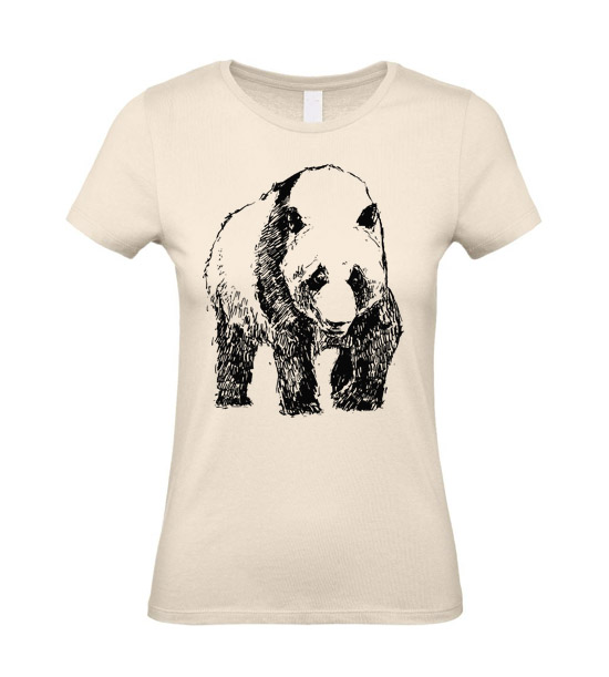 Dámske tričko Panda skica