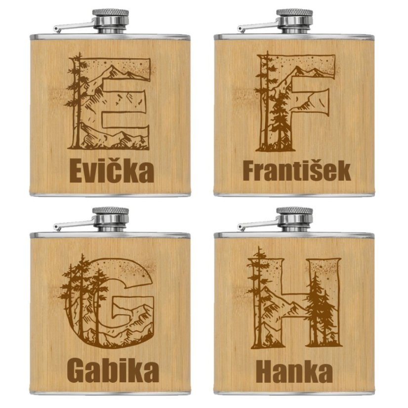 Ploskačka Iniciál plus vlastné meno