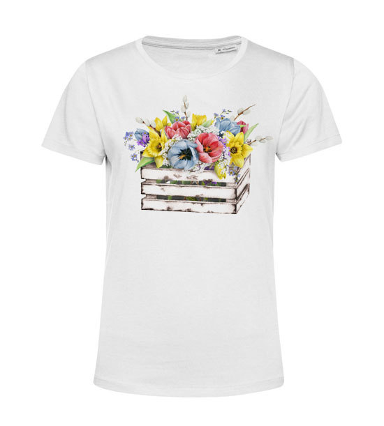 Dámske Bio tričko kvety v prepravke