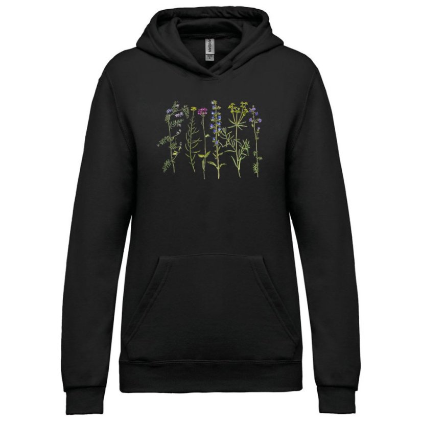 Dámska mikina s kapucňou Herbár