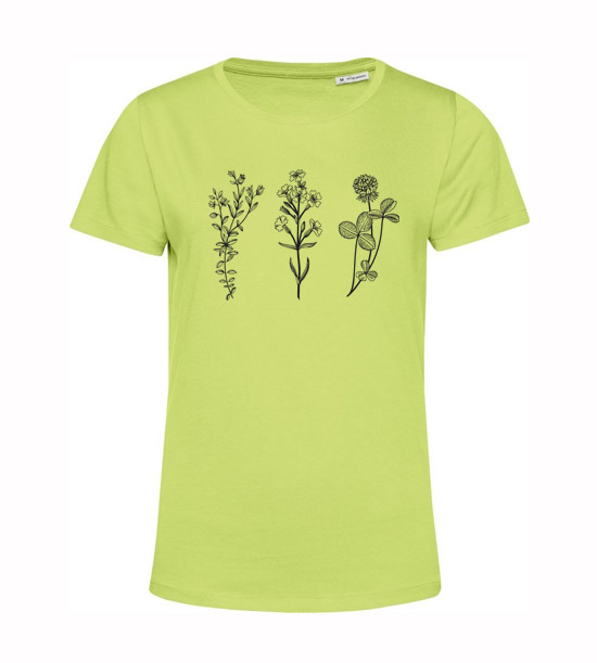 Dámske BIO tričko 3 divé kvety