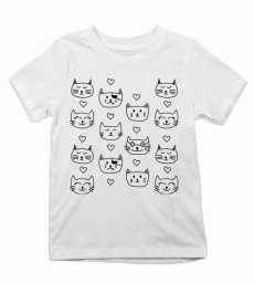 Detské tričko Maľované mačičky