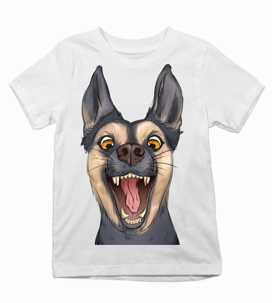 Detské tričko bláznivý pes