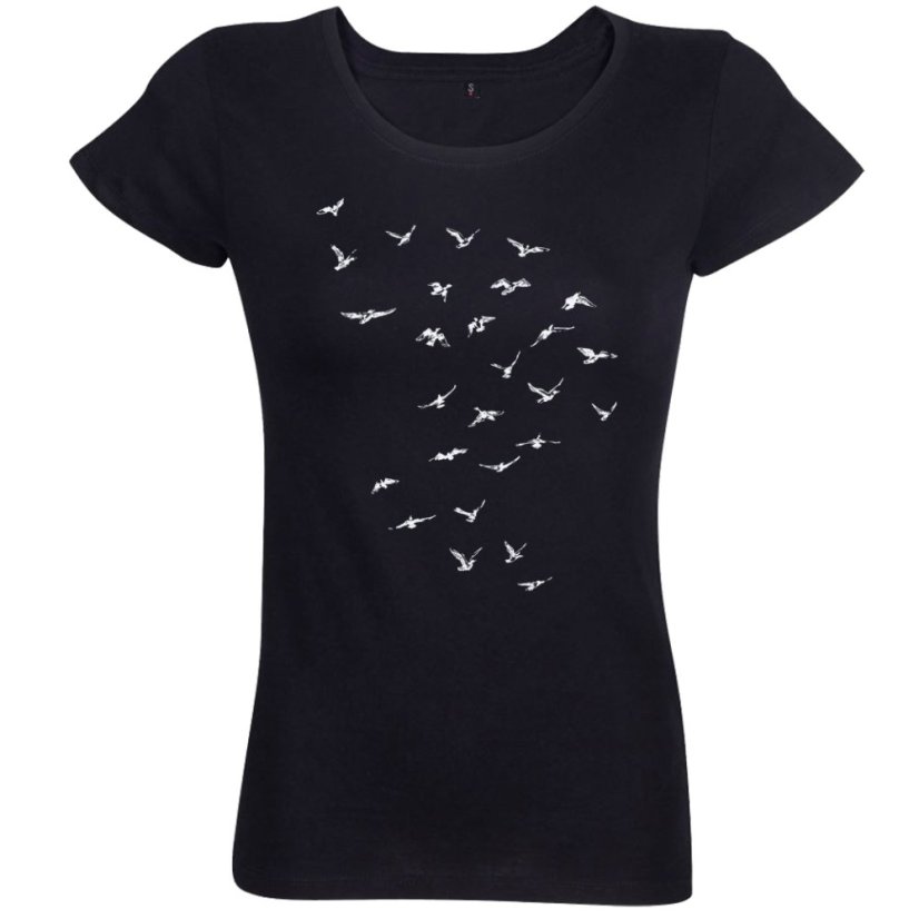 Dámske tričko Vtáky