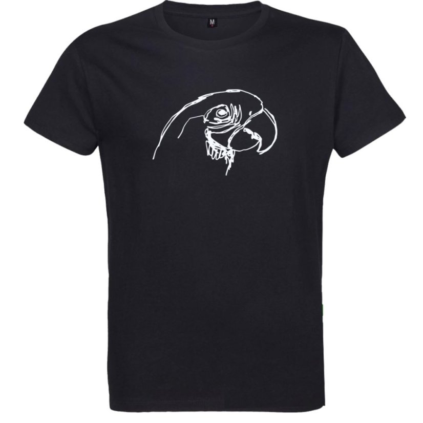 Pánske tričko Papagáj skica