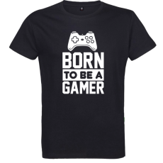 Pánske tričko Born to be a gamer čierne