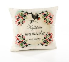 Vankúš Najlepšia maminka vtáčik