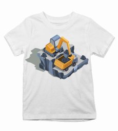 Detské tričko bager a tatra