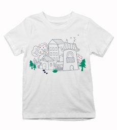 Detské tričko Maľované mestečko