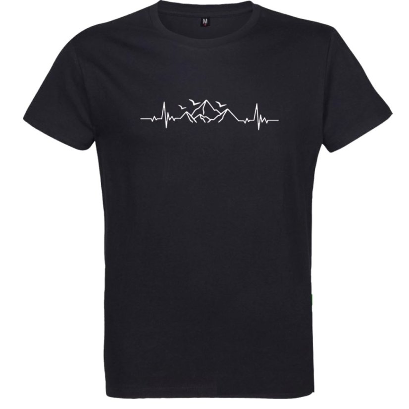 Pánske tričko EKG príroda