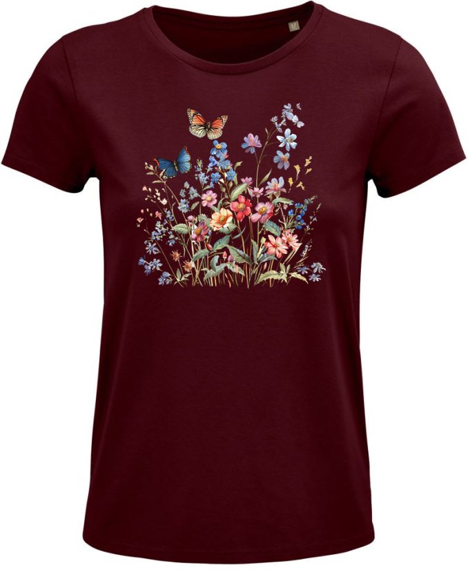 Dámske Bio tričko Motýle a kvety