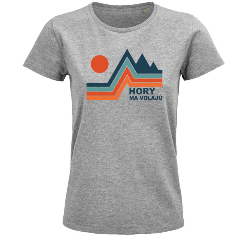 Dámske tričko Retro hory ma volajú