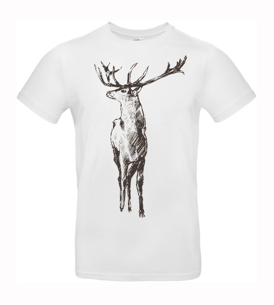Pánske tričko kreslený jeleň