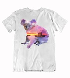 Pánske tričko maľovaná koala