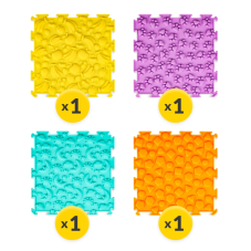 Ortopedická senzorická podložka puzzle pro děti - 4 díly