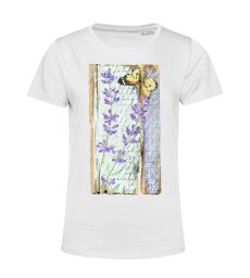 Dámske Bio tričko levanduľa a motýľ