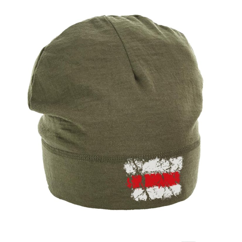 Merino čiapka Turistická značka červená