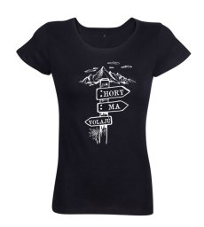 Dámske tričko hory ma volajú ceduľka čierne