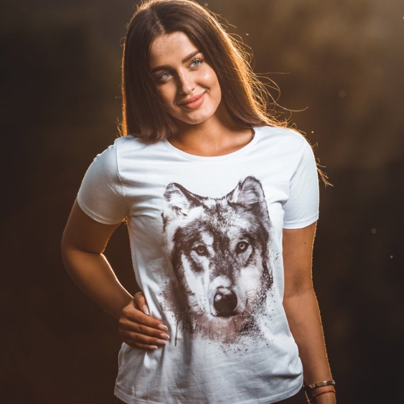 Dámske tričko hlava vlka