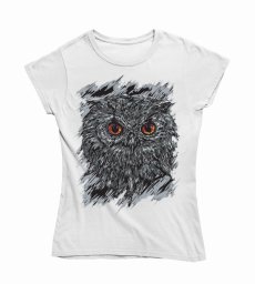 Dámske tričko tajomná sova