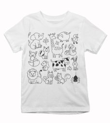 Detské tričko Maľované zvieratká