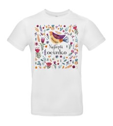 Pánske tričko najlepší ocinko vtáčik