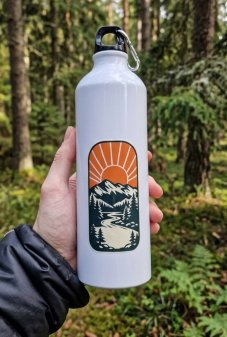 Turistická fľaša Retro príroda