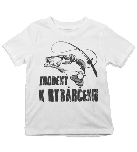 Detské tričko zrodený rybár