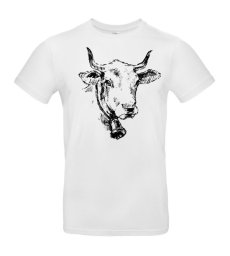 Pánske tričko Kravička skica