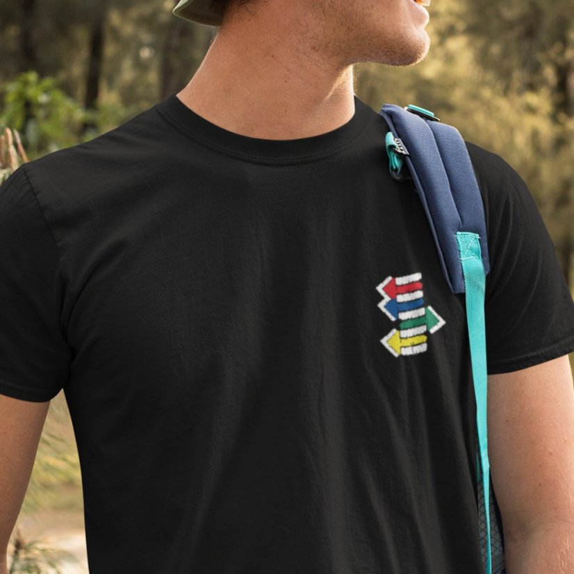 Pánske tričko Ten správny smer- minimalizmus