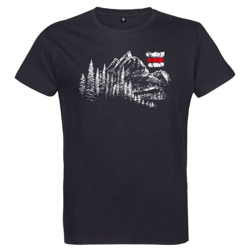 Pánske BIO tričko Hory a turistická značka