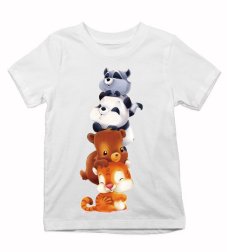 Detské tričko zvieratka na sebe