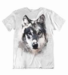 Pánske tričko hlava vlka