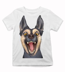 Detské tričko bláznivý pes
