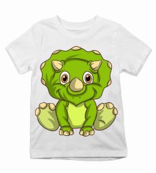 Detské tričko Dinosaurus malý dino zelený