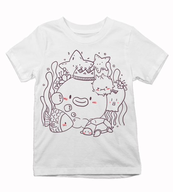 Detské tričko Maľovaný morský svet