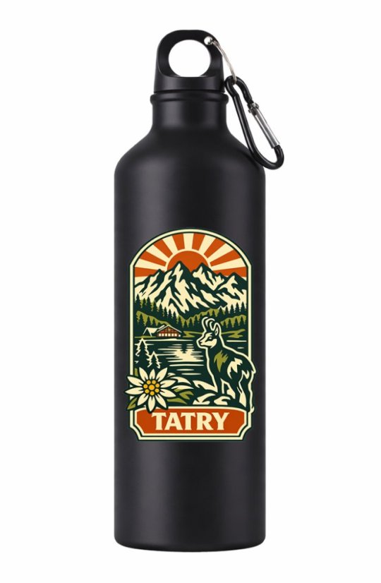 Turistická fľaša Tatry – retro motív, 800 ml