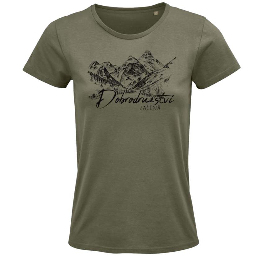 Dámské tričko Dobrodružství začíná