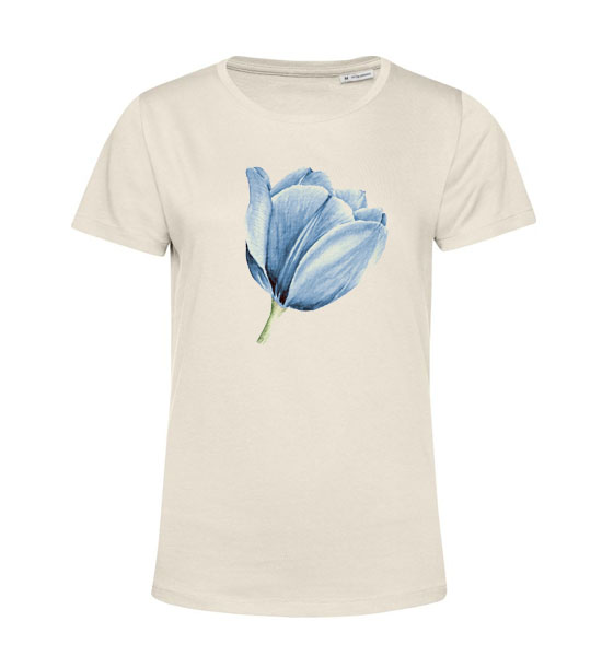 Dámske Bio tričko modrý kvietok