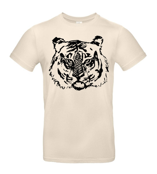 Pánske tričko Tiger skica