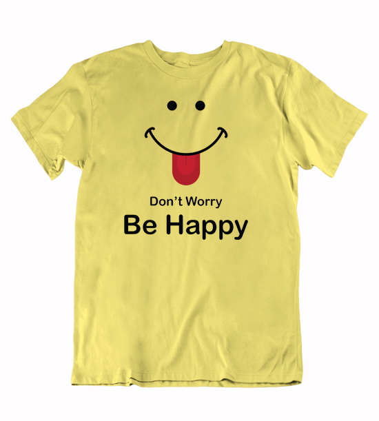 Pánske BIO vtipné tričko be happy