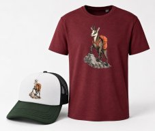 Kamzík Turista set tričko + šiltovka