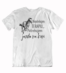 Pánske tričko potrebujem jazdu na koni