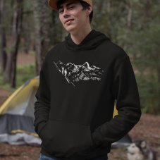 Pánska mikina s kapucňou Turistika